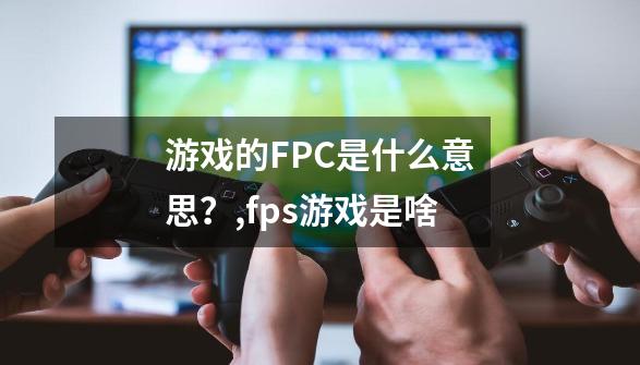 游戏的FPC是什么意思？,fps游戏是啥-第1张-游戏相关-七六启网