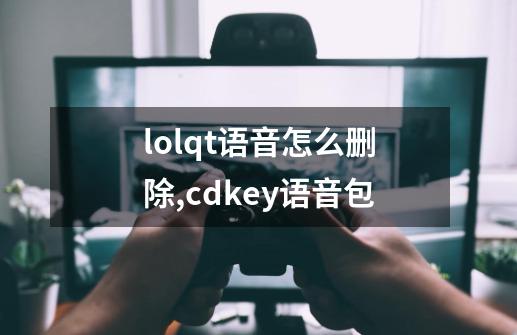 lolqt语音怎么删除,cdkey语音包-第1张-游戏相关-七六启网