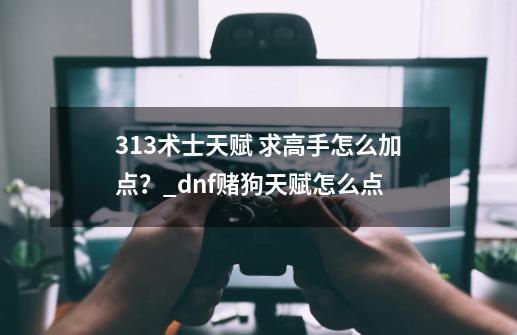 3.1.3术士天赋 求高手怎么加点？_dnf赌狗天赋怎么点-第1张-游戏相关-七六启网