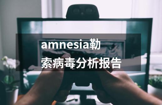 .amnesia勒索病毒分析报告-第1张-游戏相关-七六启网