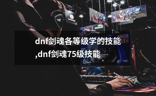 dnf剑魂各等级学的技能,dnf剑魂75级技能-第1张-游戏相关-七六启网