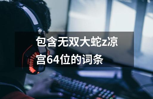 包含无双大蛇z凉宫64位的词条-第1张-游戏相关-七六启网