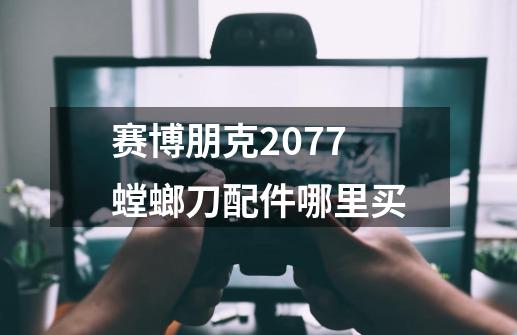 赛博朋克2077螳螂刀配件哪里买-第1张-游戏相关-七六启网