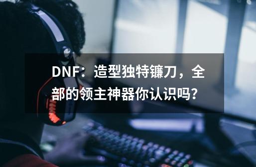 DNF：造型独特镰刀，全部的领主神器你认识吗？-第1张-游戏相关-七六启网