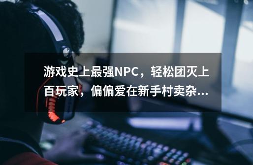 游戏史上最强NPC，轻松团灭上百玩家，偏偏爱在新手村卖杂货？-第1张-游戏相关-七六启网